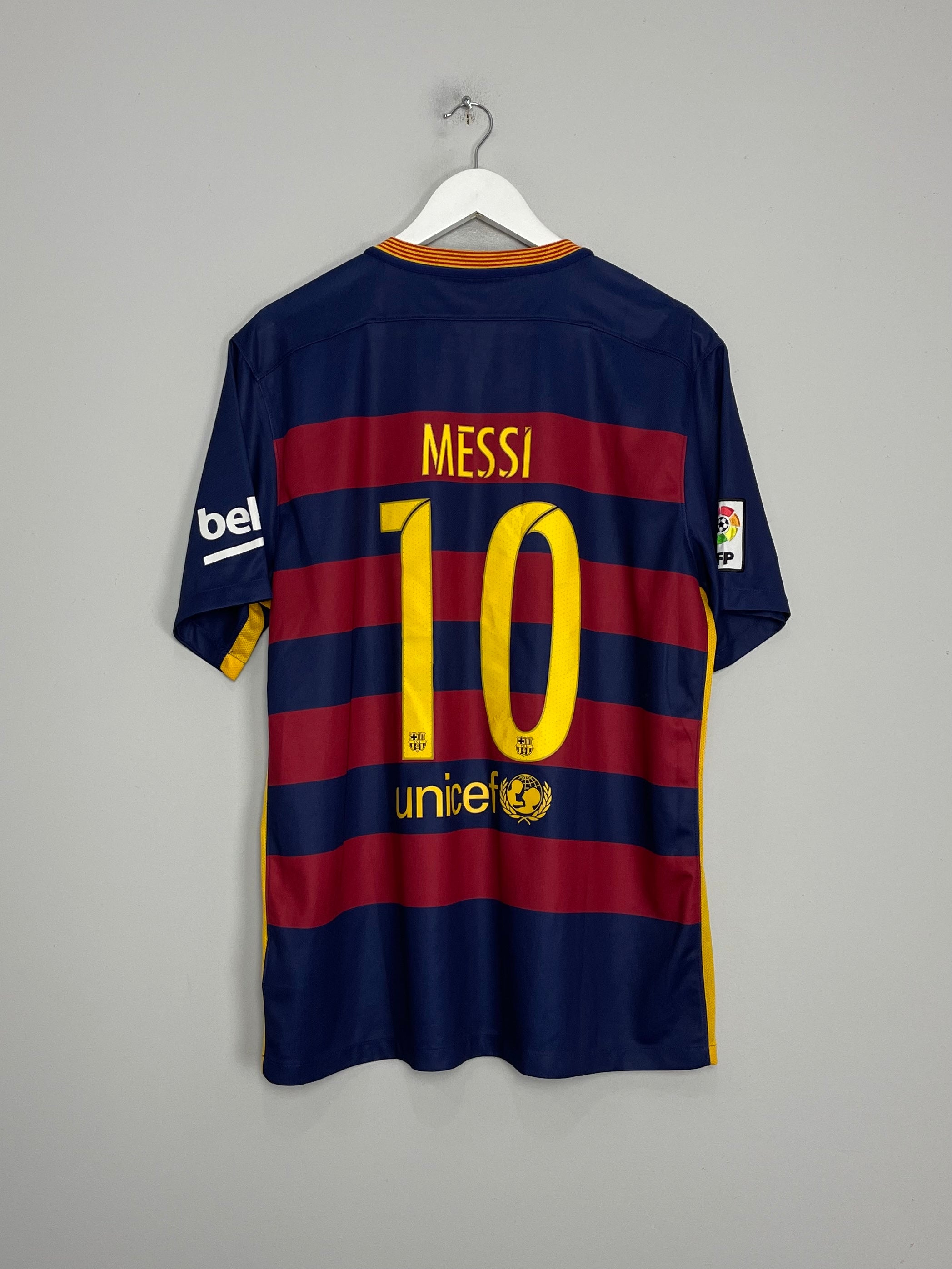 2015/16 BARCELONA MESSI #10 HOME SHIRT (XL) NIKE