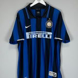 2007/08 INTER MILAN BOLZONI #36 *CENTENARY* HOME SHIRT (XL) NIKE