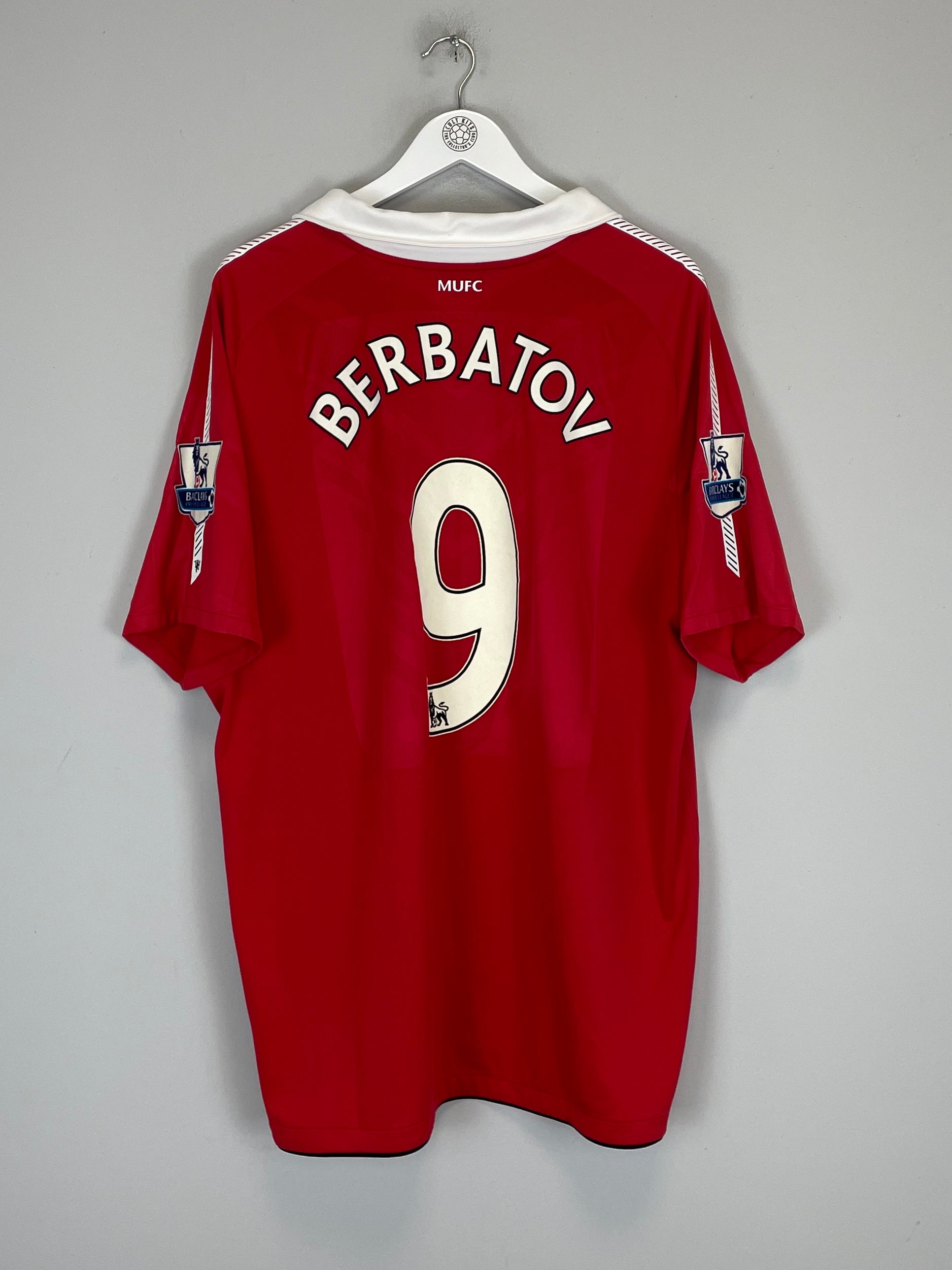 2010/11 MANCHESTER UNITED BERBATOV #9 HOME SHIRT (XXL) NIKE