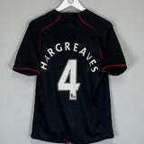 2007/08 MANCHESTER UNITED HARGREAVES #4 AWAY SHIRT (M) NIKE