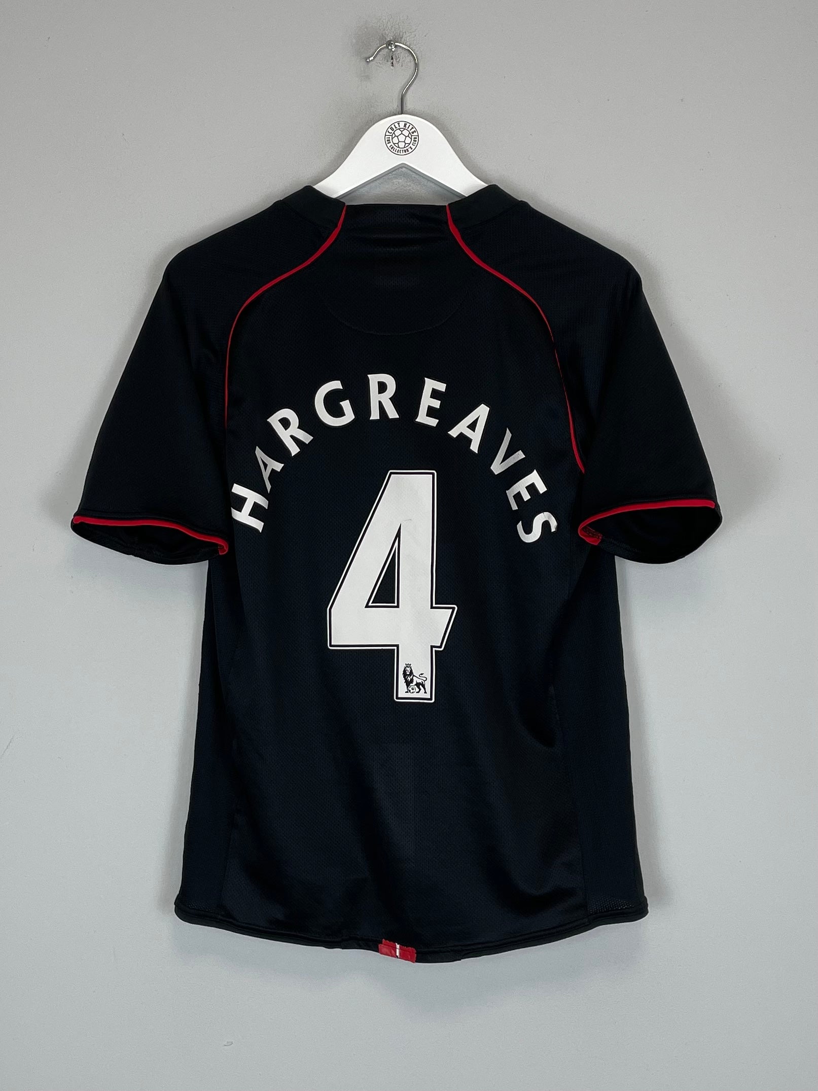 2007/08 MANCHESTER UNITED HARGREAVES #4 AWAY SHIRT (M) NIKE