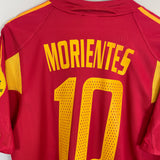 2004/06 SPAIN MORIENTES #10 HOME SHIRT (M) ADIDAS