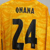 2019/20 AJAX ONANA #24 *PLAYER ISSUE* GK SHIRT (L) ADIDAS