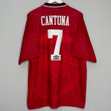 1994/96 MANCHESTER UNITED CANTONA #7 HOME SHIRT (XXL) UMBRO