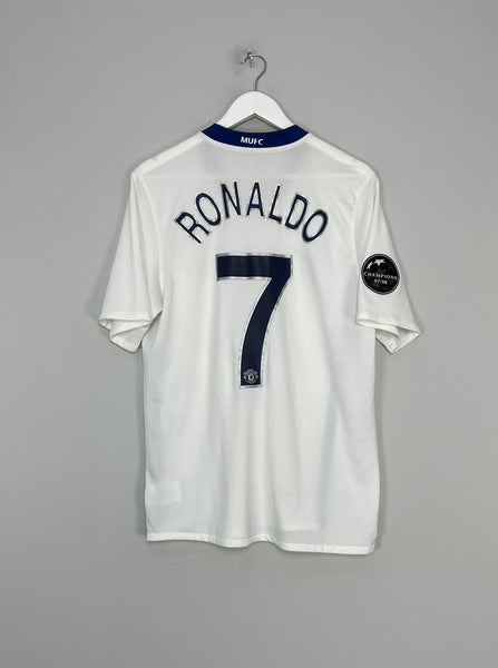 Ronaldo #7 Manchester United UCL Final 2008 Long Sleeves Retro Jersey - L