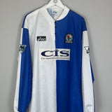 1996/98 BLACKBURN ROVERS RIPLEY #7 L/S HOME SHIRT (XXL) UMBRO