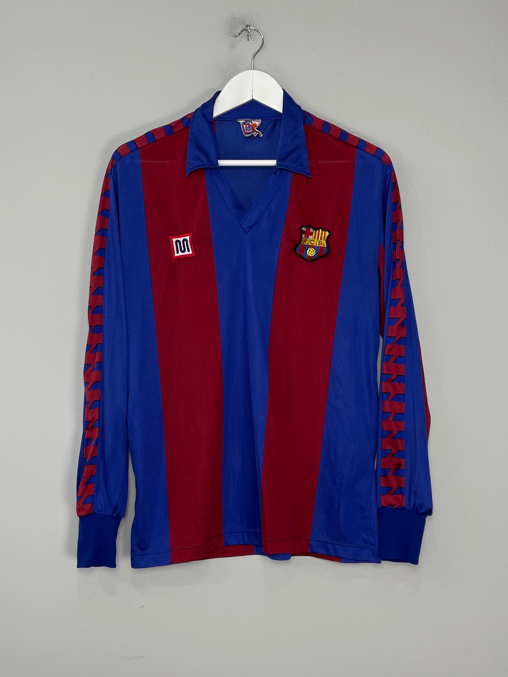 1984/89 BARCELONA L/S HOME SHIRT (M) MEYBA