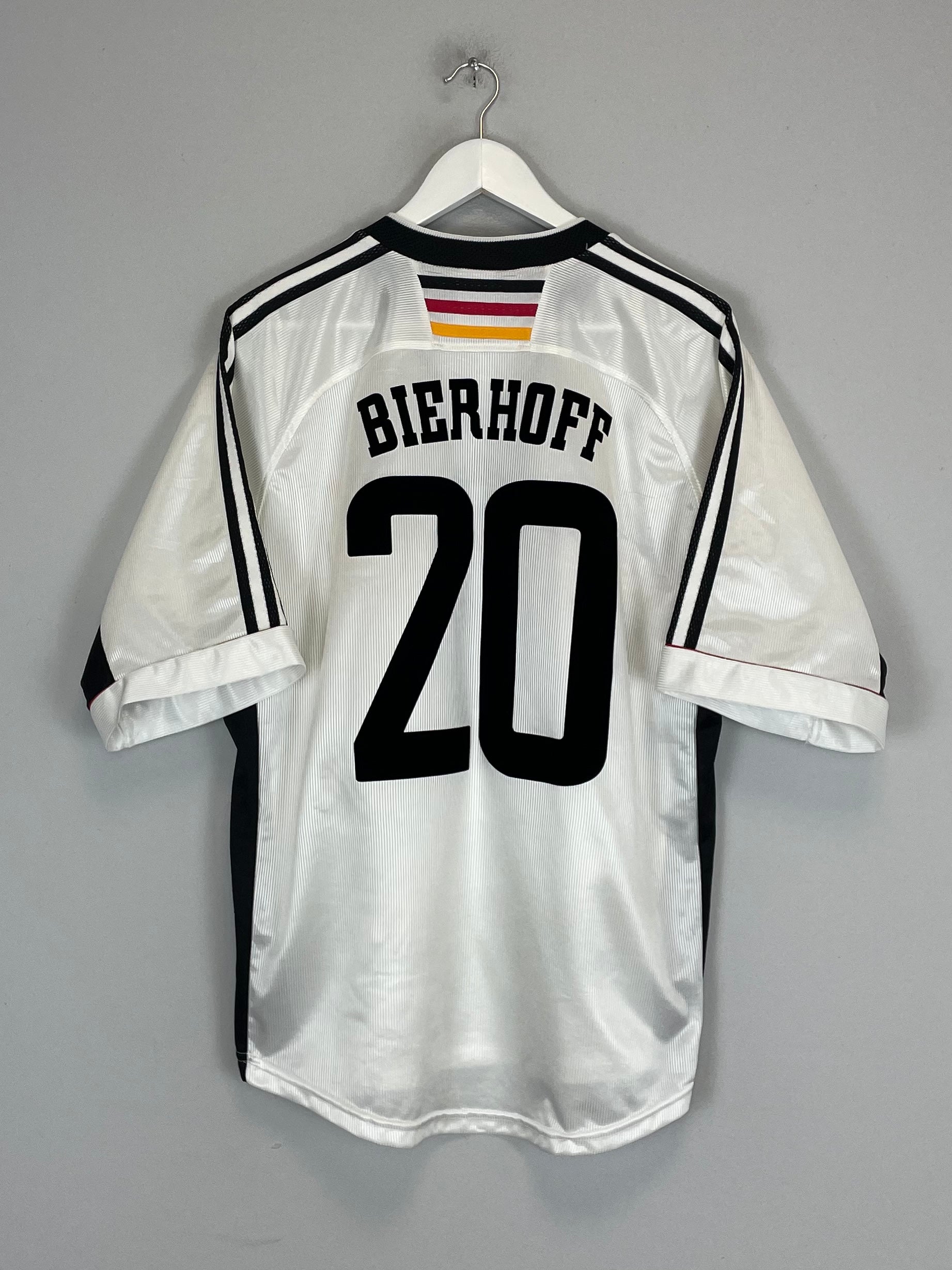 1998/00 GERMANY BIERHOFF #20 HOME SHIRT (L) ADIDAS