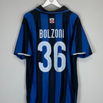 2007/08 INTER MILAN BOLZONI #36 *CENTENARY* HOME SHIRT (XL) NIKE