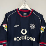 2000/02 MANCHESTER UNITED KEANE #16 THIRD SHIRT (XL) UMBRO