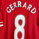 2013/14 LIVERPOOL GERRARD #8 HOME SHIRT (L) NEW BALANCE