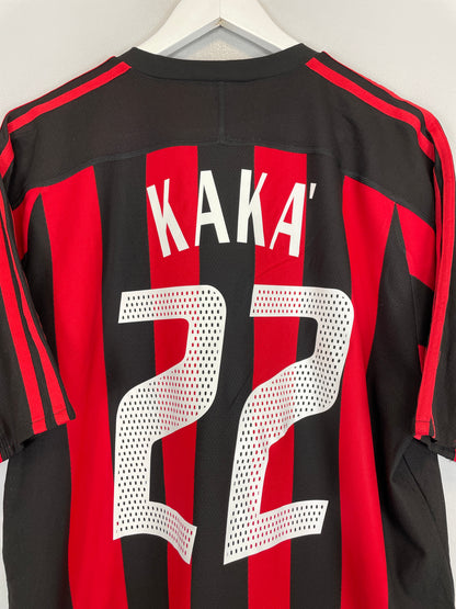 2003/04 AC MILAN KAKA #22 *PLAYER ISSUE* HOME SHIRT (L) NIKE