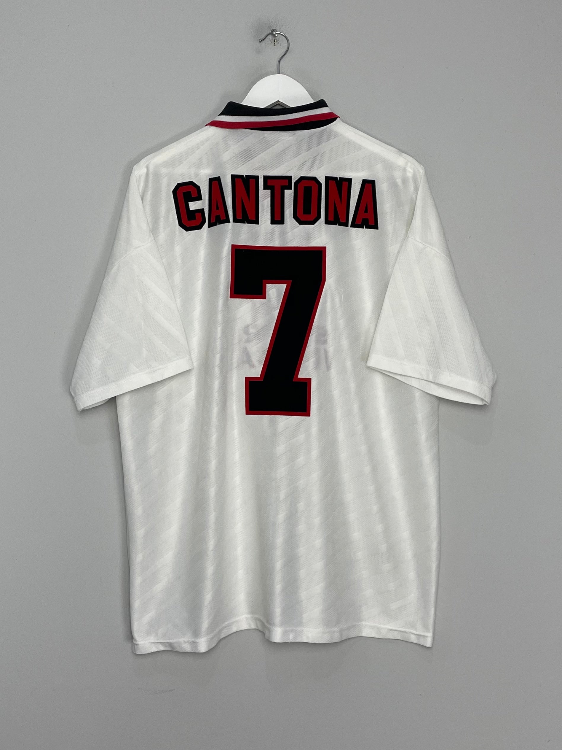 1996/97 MANCHESTER UNITED CANTONA #7 AWAY SHIRT (XXL) UMBRO