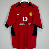 2002/04 MANCHESTER UNITED BECKHAM #7 HOME SHIRT (L) NIKE