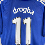 2011/12 CHELSEA DROGBA #11 C/L HOME SHIRT (M) ADIDAS