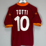 2001/02 ROMA TOTTI #10 HOME SHIRT (L) KAPPA