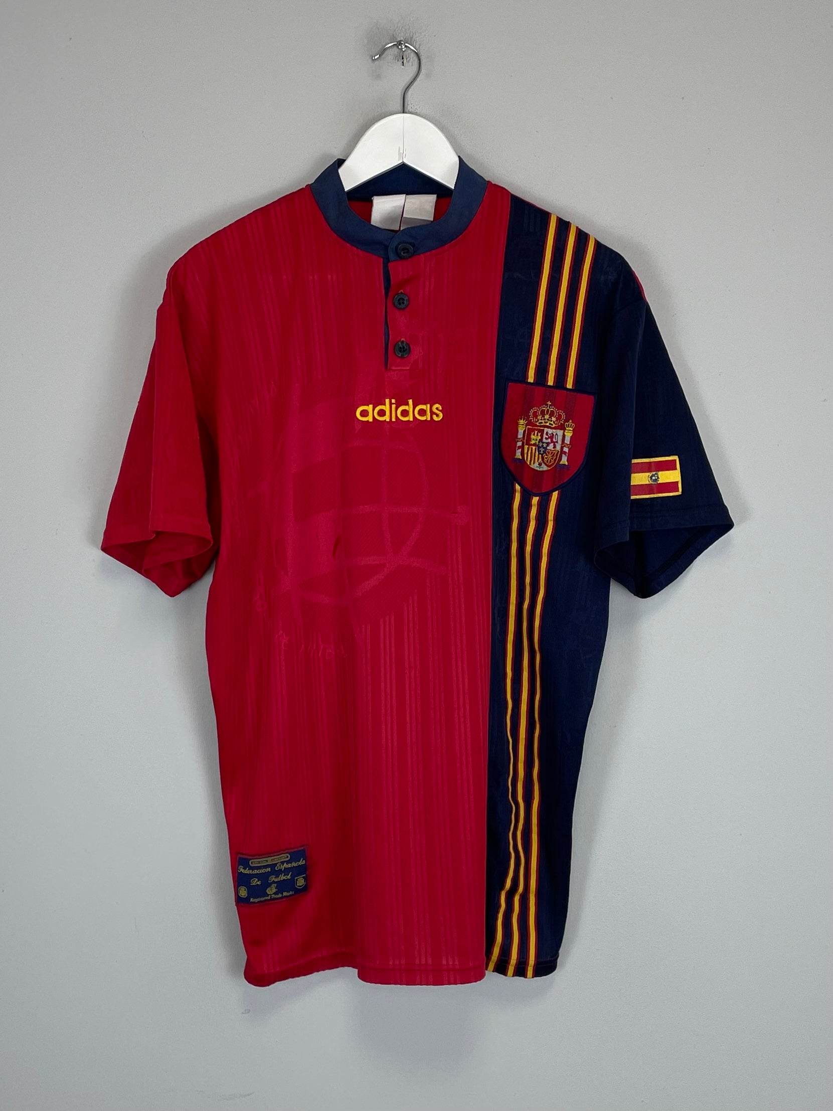 1996/98 SPAIN HOME SHIRT (M) ADIDAS