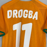 2010/11 IVORY COAST DROGBA #11 HOME SHIRT (M) PUMA