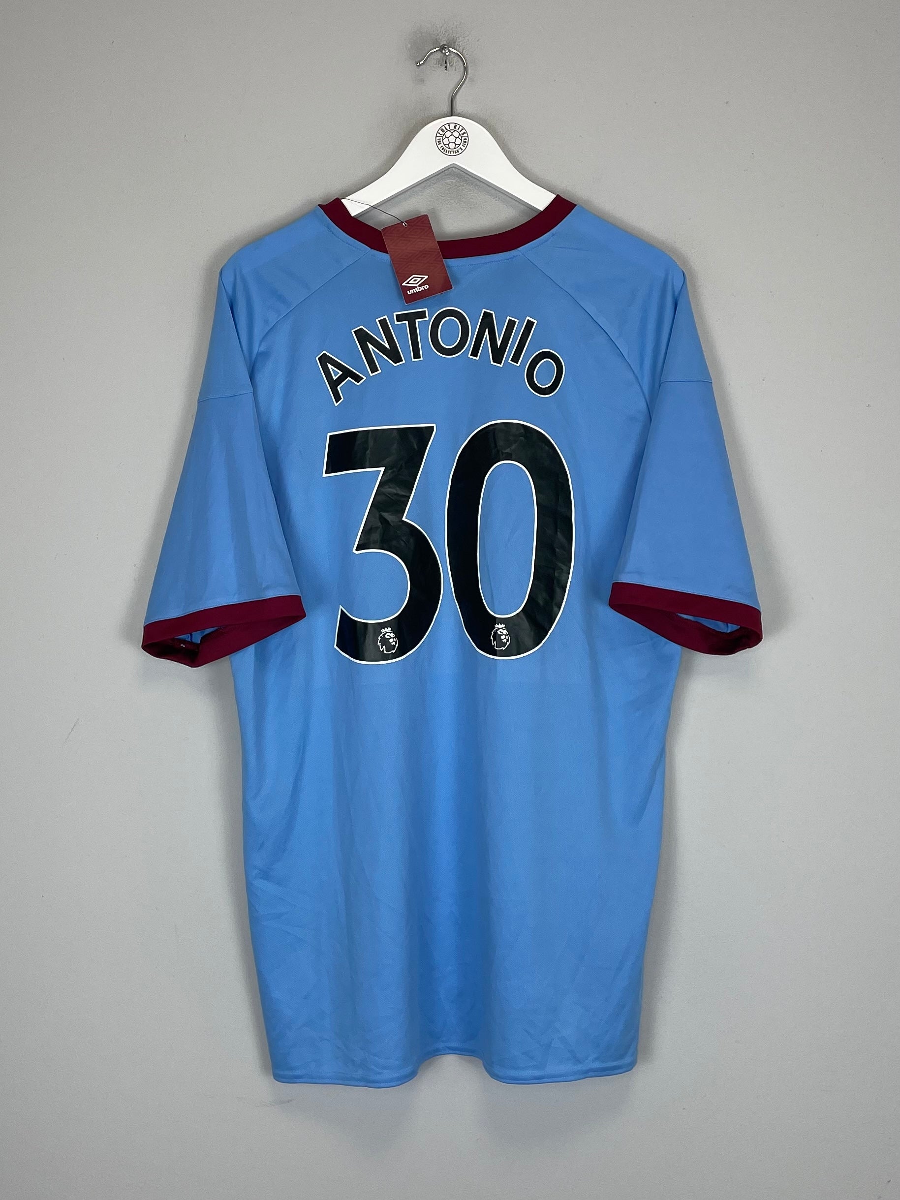 2020/21 WEST HAM ANTONIO #30 *BNWT* AWAY SHIRT (XXXL) UMBRO