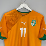 2010/11 IVORY COAST DROGBA #11 HOME SHIRT (M) PUMA