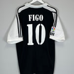 2001/02 REAL MADRID FIGO #10 AWAY SHIRT (XL) ADIDAS