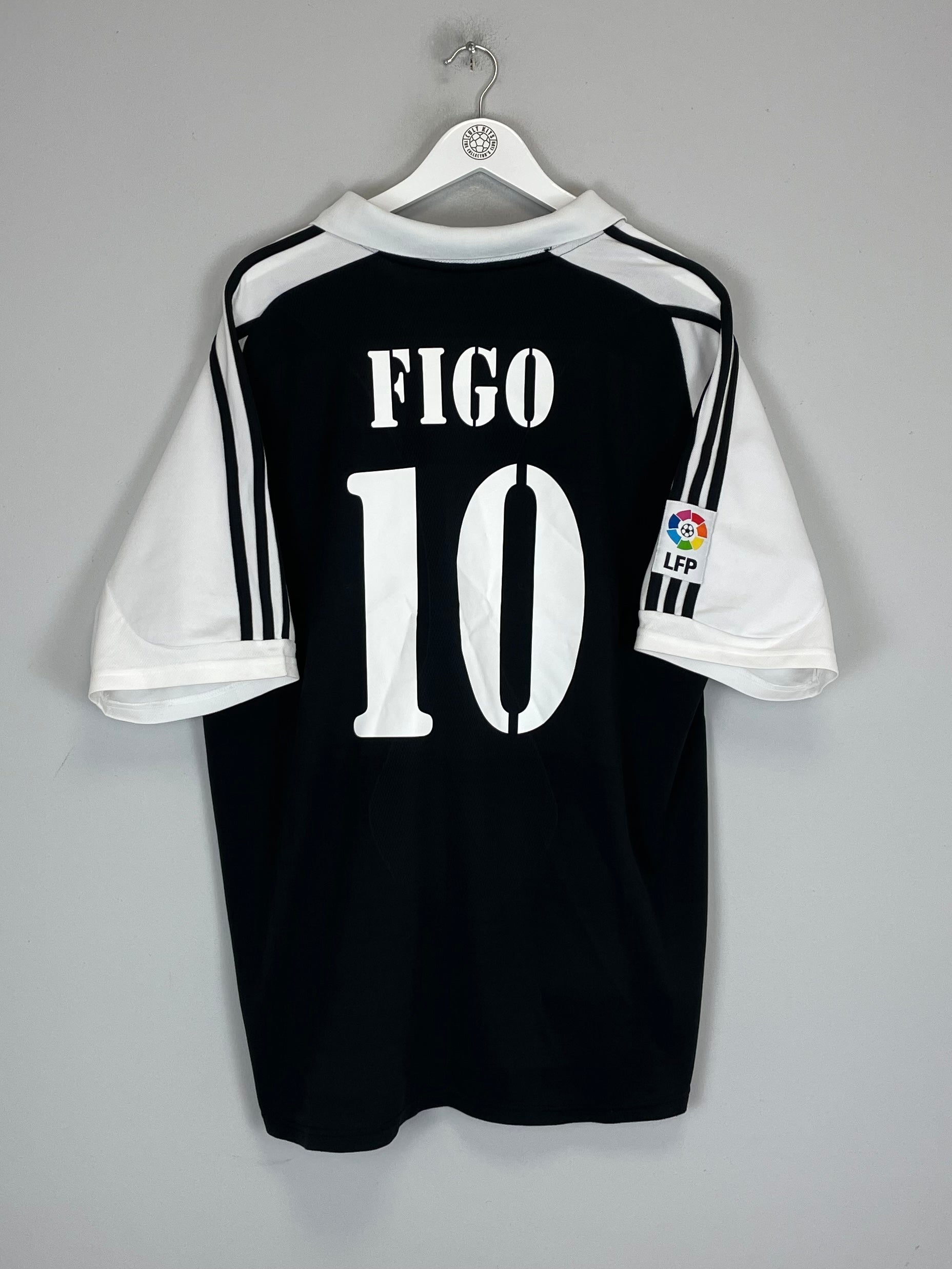 2001/02 REAL MADRID FIGO #10 AWAY SHIRT (XL) ADIDAS