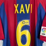 2002/03 BARCELONA XAVI #6 HOME SHIRT (XL) NIKE