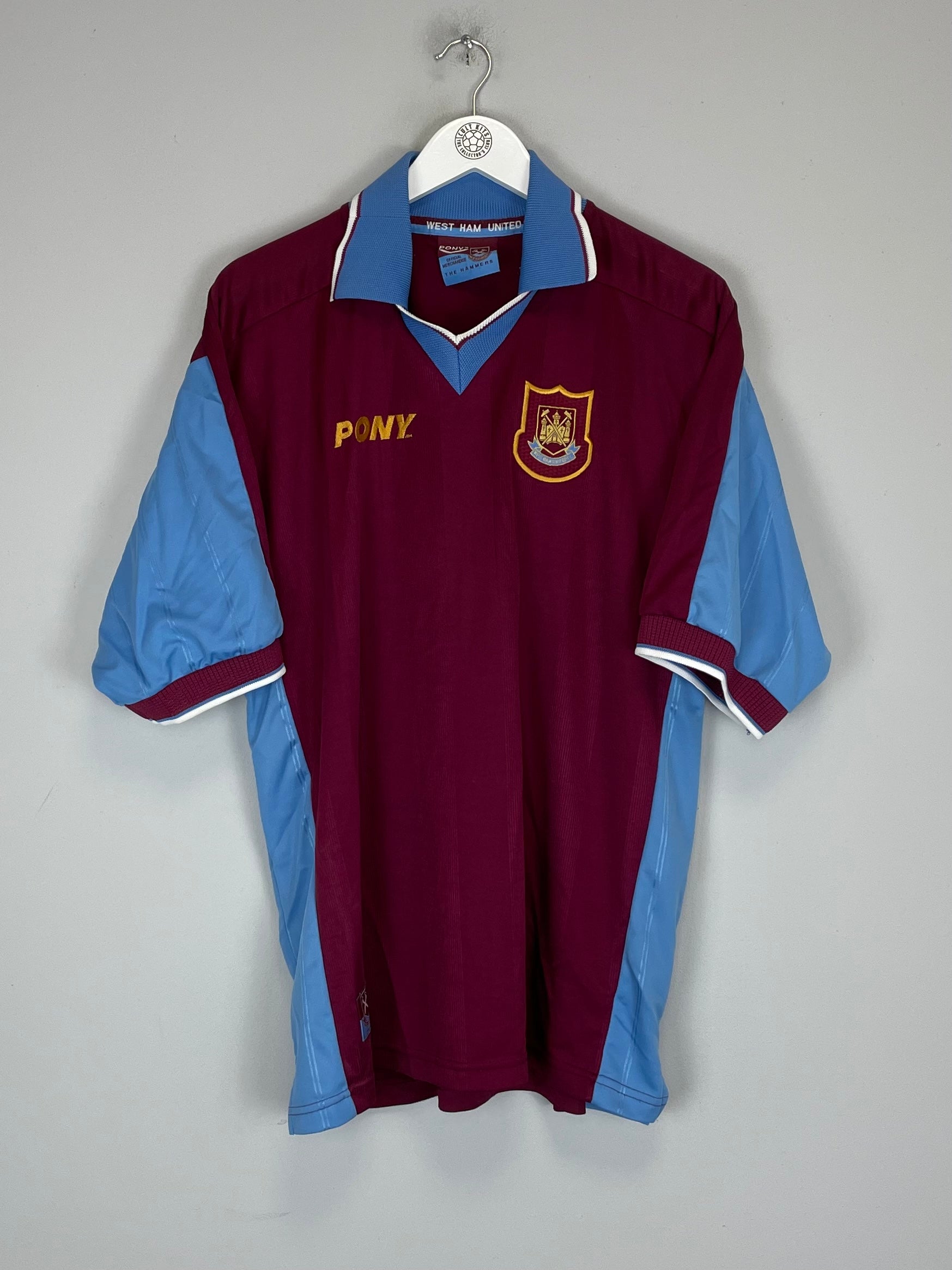 1997/98 WEST HAM HOME SHIRT (L) PONY