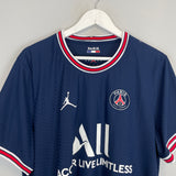 2021/22 PSG MBAPPE #7 HOME SHIRT (XL) JORDAN