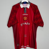 1996/98 MANCHESTER UNITED BECKHAM #10 HOME SHIRT (XXL) UMBRO