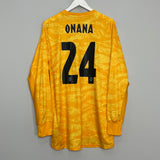 2019/20 AJAX ONANA #24 *PLAYER ISSUE* GK SHIRT (L) ADIDAS