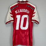 1996 DENMARK M.LAUDRUP #10 HOME SHIRT (M) HUMMEL