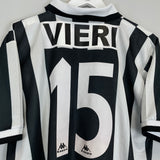 1995/97 JUVENTUS VIERI #15 HOME SHIRT (L) KAPPA