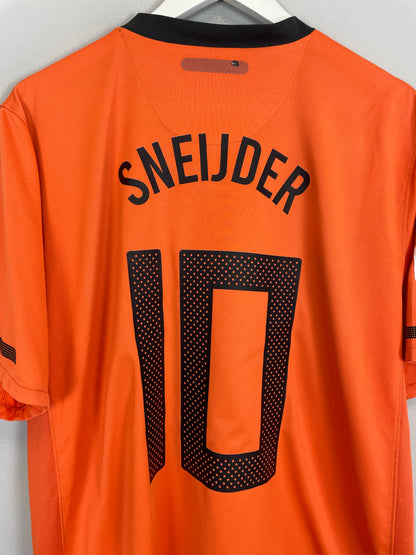 2010/11 NETHERLANDS SNEIJDER #10 HOME SHIRT (XL) NIKE