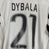 2015/16 JUVENTUS DYBALA #21 HOME SHIRT (M) ADIDAS