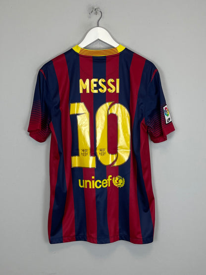 2013/14 BARCELONA MESSI #10 HOME SHIRT (M) NIKE