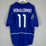 2002/04 BRAZIL RONALDINHO #11 AWAY SHIRT (XL) NIKE