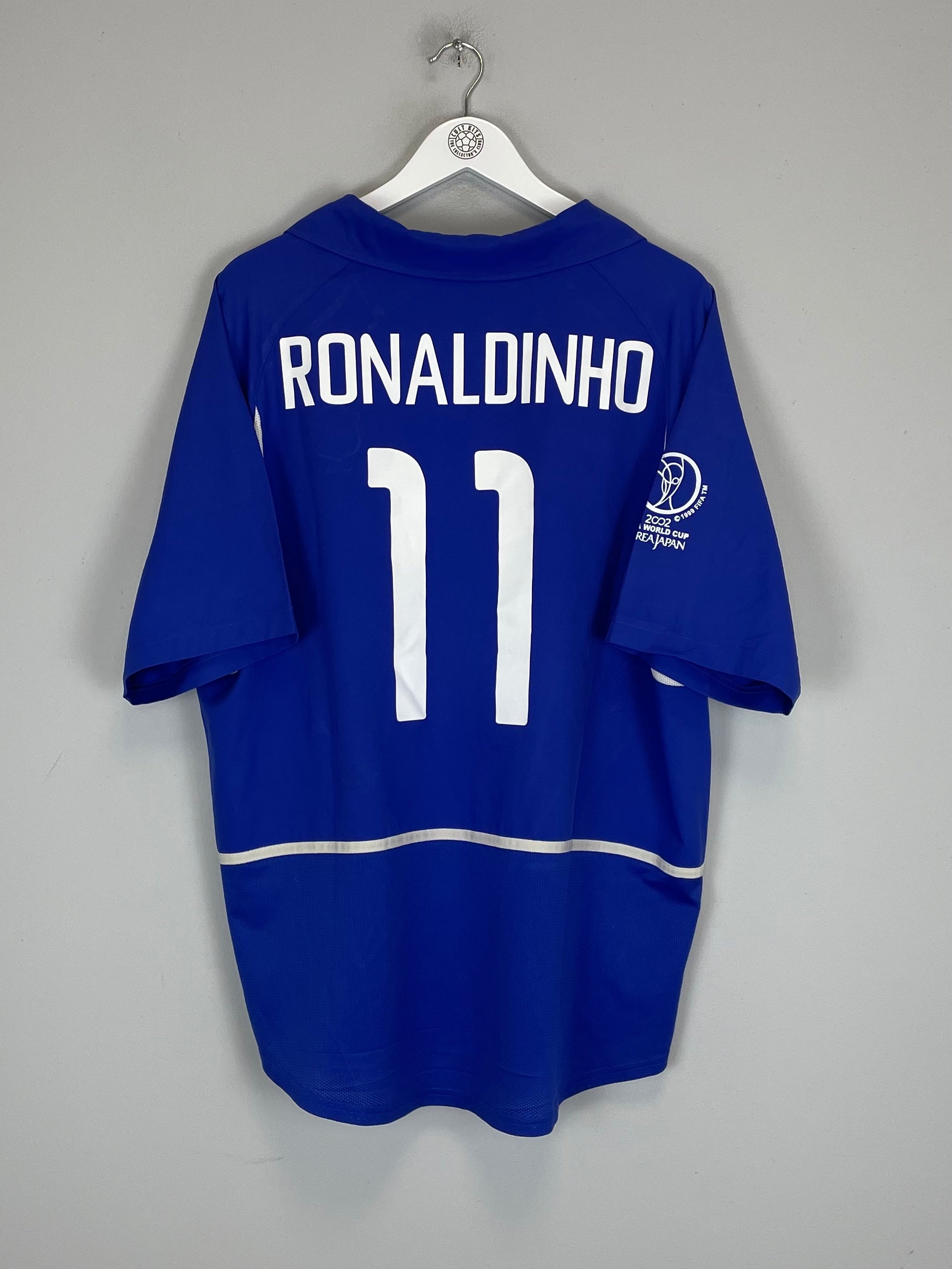 2002/04 BRAZIL RONALDINHO #11 AWAY SHIRT (XL) NIKE