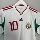 2010 MEXICO G.DOS SANTOS #10 BIOCENTENARIO *PLAYER ISSUE* AWAY SHIRT (S) ADIDAS