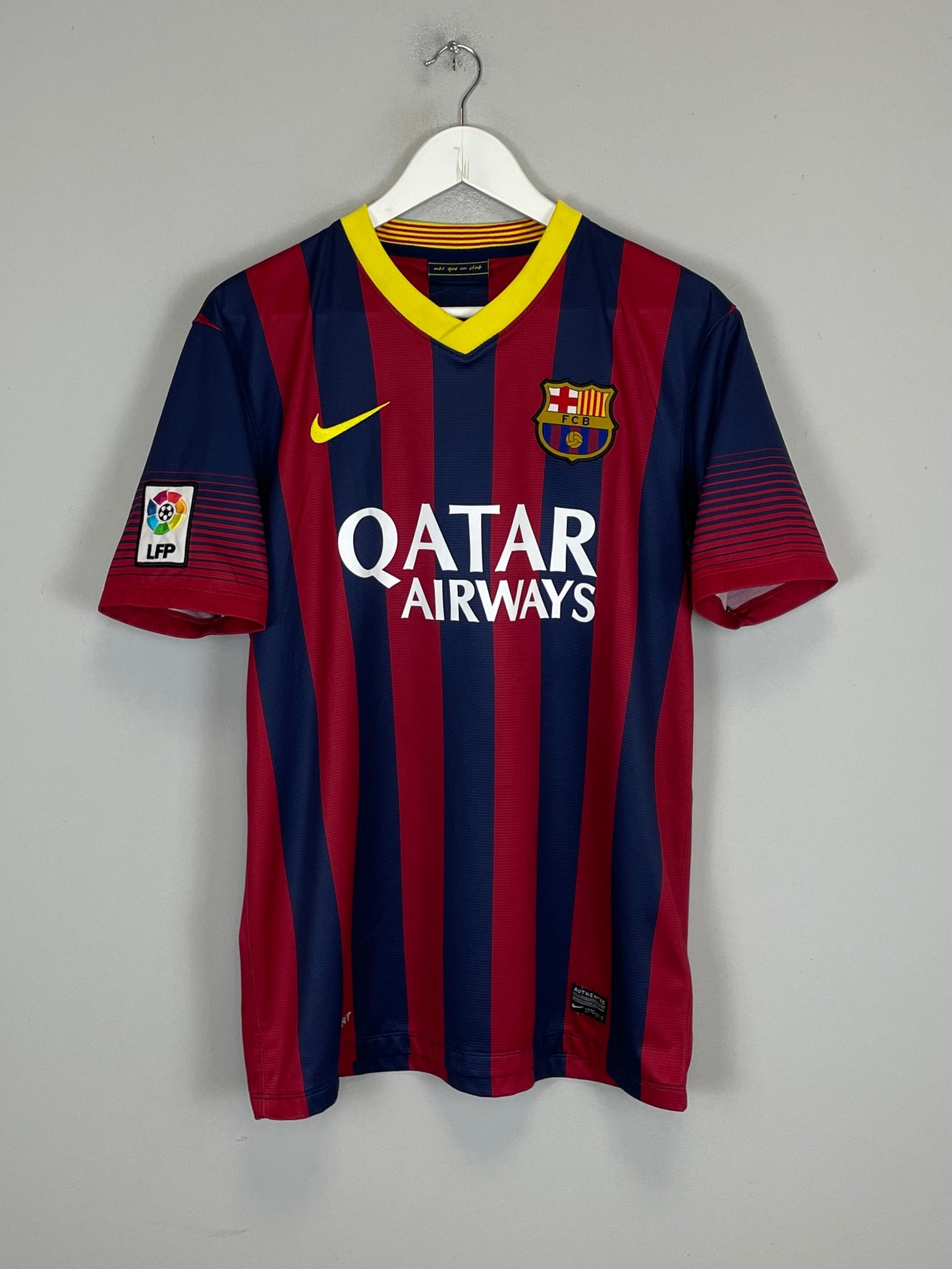 2013/14 BARCELONA MESSI #10 HOME SHIRT (M) NIKE