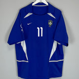 2002/04 BRAZIL RONALDINHO #11 AWAY SHIRT (XL) NIKE