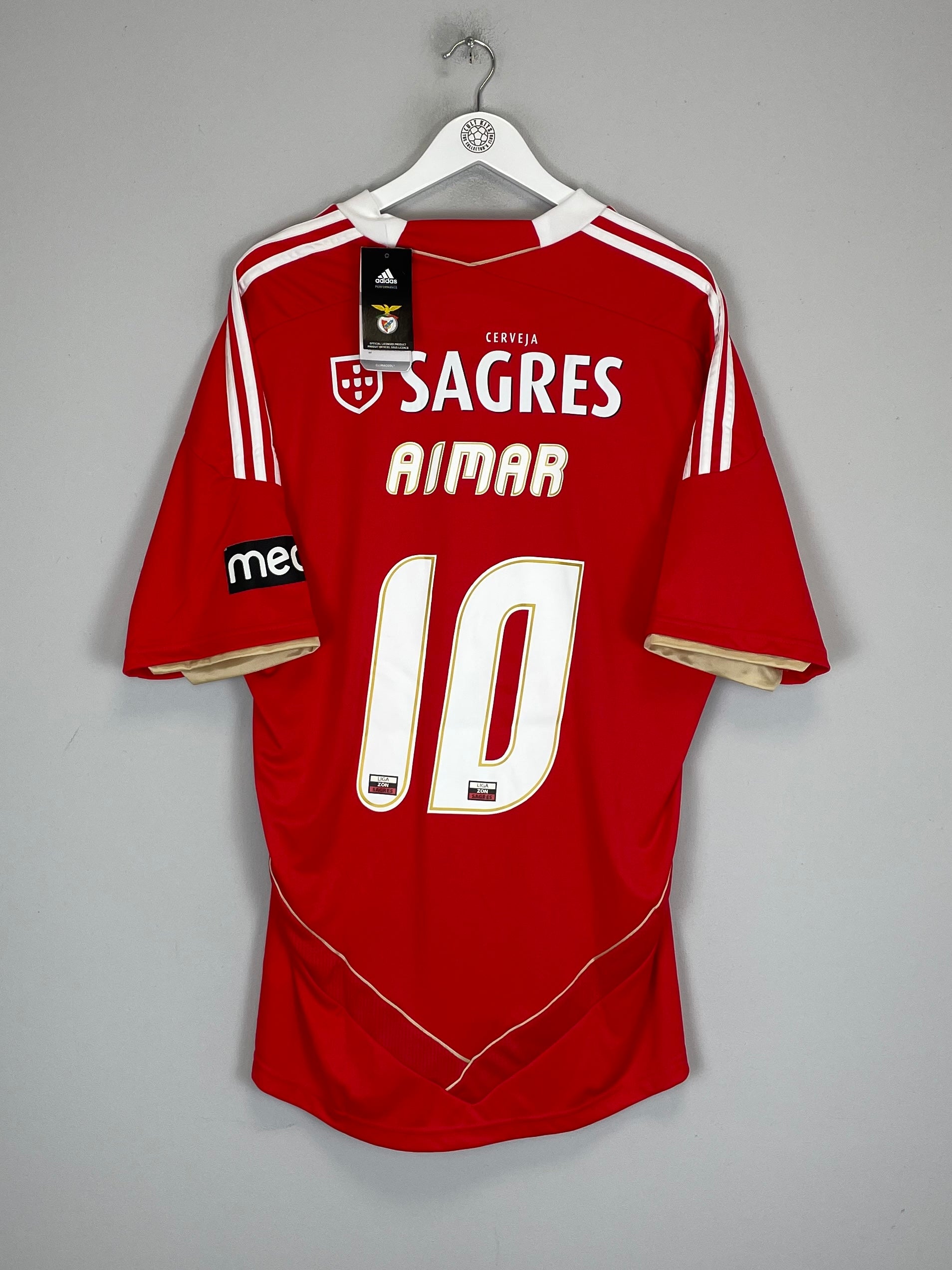 2011/12 BENFICA AIMAR #10 *BNWT* HOME SHIRT (XL) ADIDAS