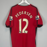 2010/11 BLACKBURN PEDERSEN #12 AWAY SHIRT (XL) UMBRO