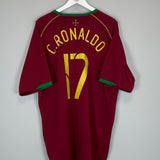 2006/08 PORTUGAL C.RONALDO #17 HOME SHIRT (XXL) NIKE