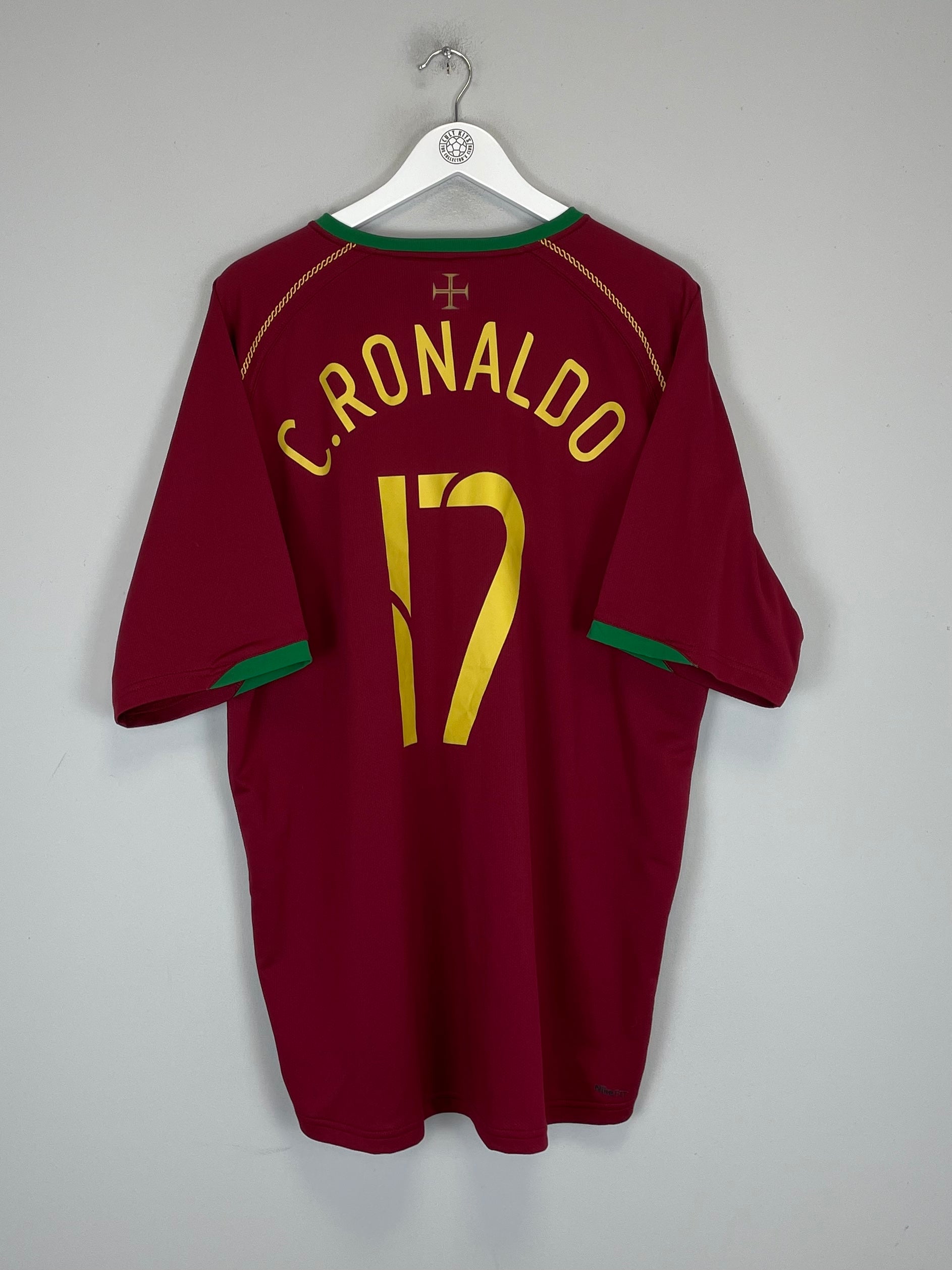 2006/08 PORTUGAL C.RONALDO #17 HOME SHIRT (XXL) NIKE