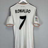 2013/14 REAL MADRID RONALDO #7 HOME SHIRT (M) ADIDAS