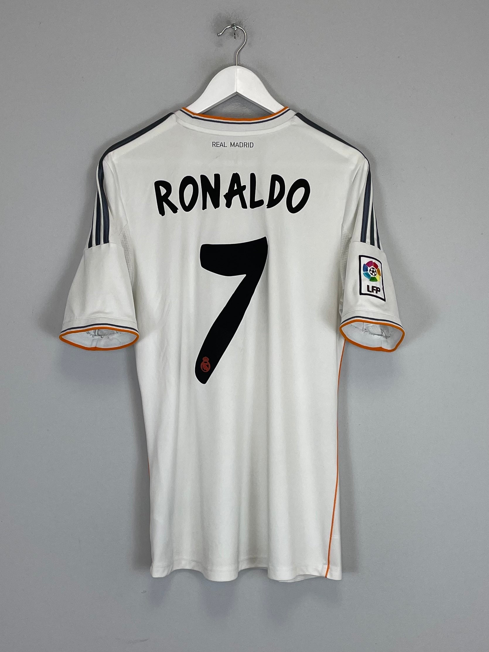 2013/14 REAL MADRID RONALDO #7 HOME SHIRT (M) ADIDAS