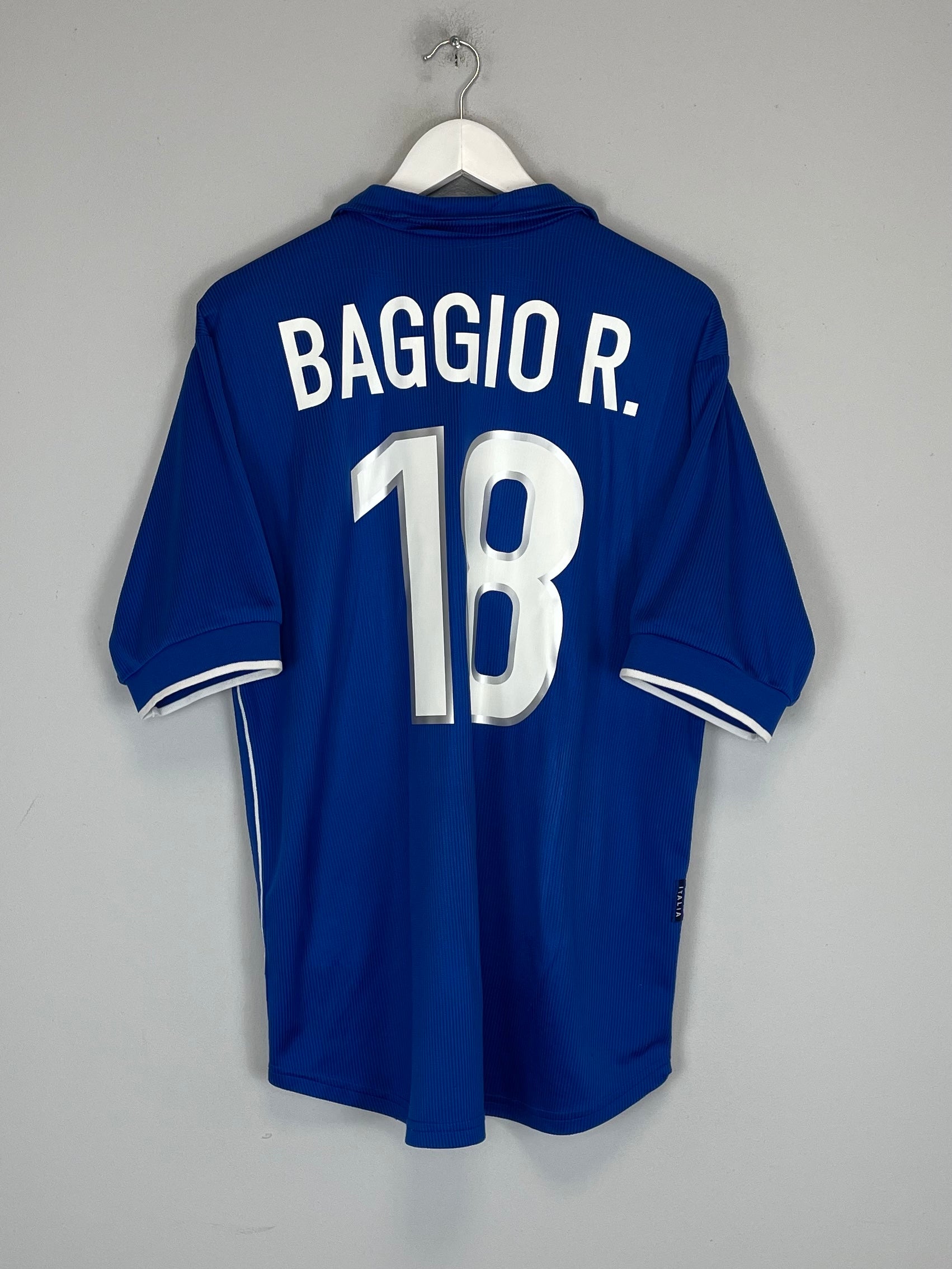 1998/99 ITALY R.BAGGIO #18 HOME SHIRT (L) NIKE