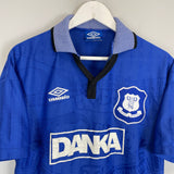 1995/97 EVERTON HOME SHIRT (M) UMBRO