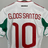 2010 MEXICO G.DOS SANTOS #10 BIOCENTENARIO *PLAYER ISSUE* AWAY SHIRT (S) ADIDAS